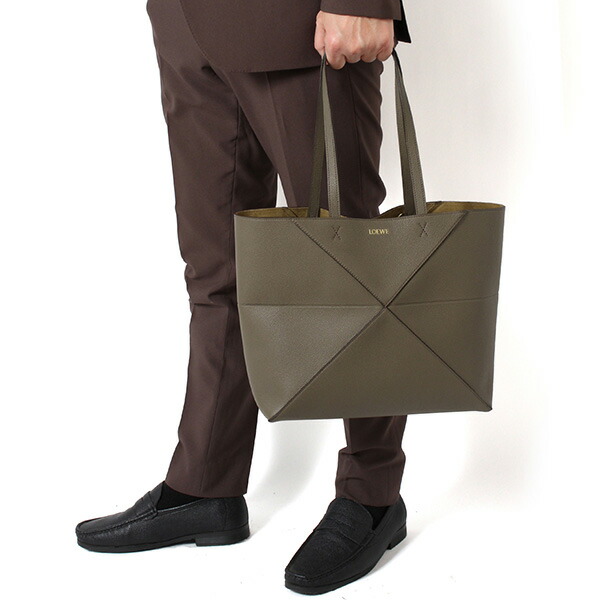 26SSモデルロエベ LOEWE メンズ パズルフォルド トート ホリゾンタル 並み並み【TOUPE】A779PEWX04  3170/【2026SS】m-bag