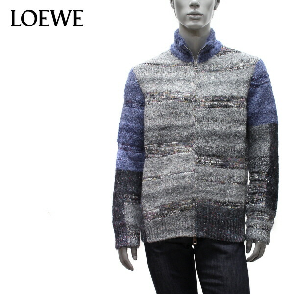 楽天市場】【サマーセール】【訳ありB品】ロエベ LOEWE ZIPPED KNIT CARDIGAN ジッパー ウールカーディガン【8881 GREY  MULTITONE】H526Y16K31 8881/【2022-23AW】m-tops : drawers（ドロワーズ）