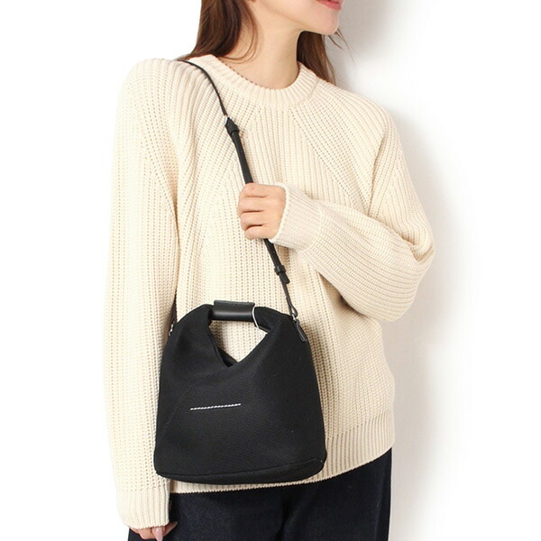 26SSモデルエムエムシックス MM6 Maison Margiela レディース ジャパニーズ メッシュ クロスボディバッグ【黒いこと】SB6WD0026 P6414 T8013/【2026SS】l-bag