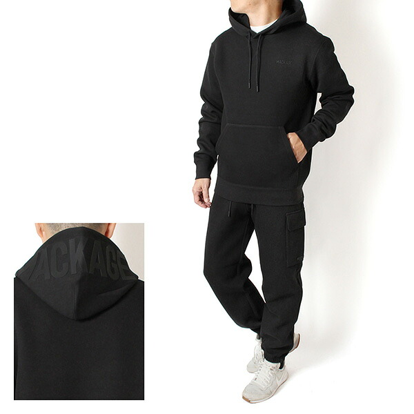 25AWモデル マッカージュ MACKAGE メンズ KOLTON+MARVIN-R パーカーパンツ セットアップ 上下セット【BLACK】 KOLTON+MARVIN-R BLACK/【2025-26AW】m-tops