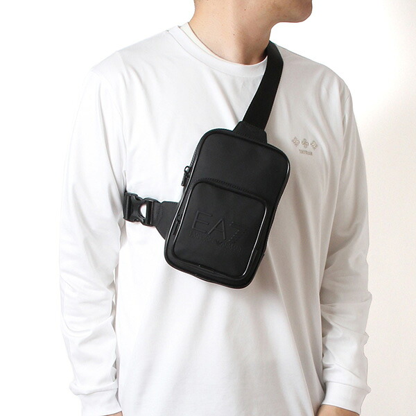 エンポリオアルマーニ EMPORIO ARMANI EA7 ショルダーバッグ P69-SHOULDER BAG ラッピング能力のある【即日送りとどける】【黒いこと】7X000069 AF13811 UC001/m-bag バッグ・小物・ブランド雑貨-バッグ-メンズバッグ