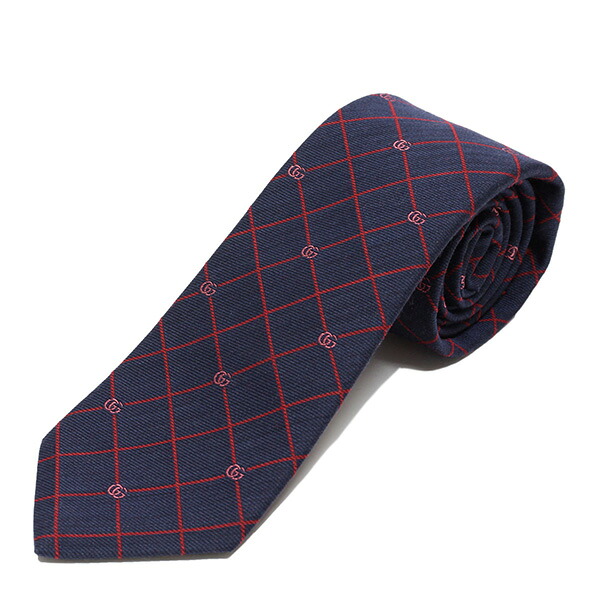 グッチ GUCCI GRIGLIA ネクタイ Necktie【ネイビー】 721189 4E652 4274/【2024-25AW】necktie