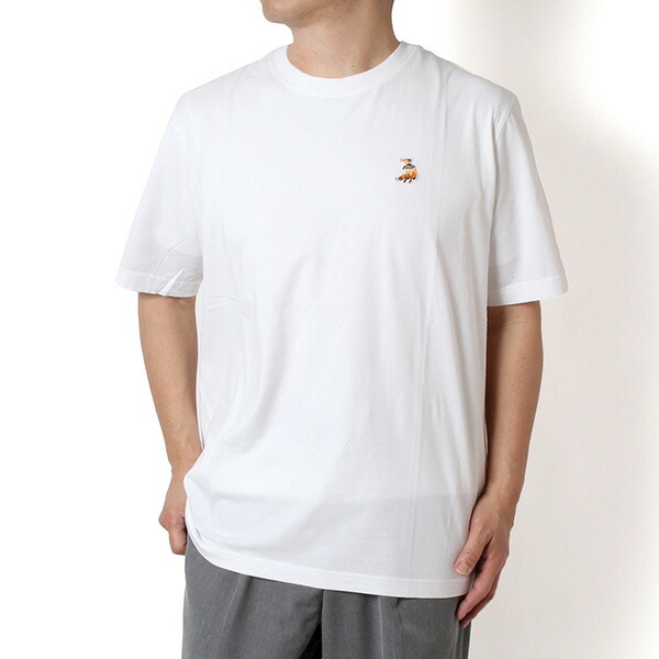 26SSモデルメゾン 狐狸 MAISON KITSUNE メンズ DREAMING FOX コンフォートフィットプルオーバー【P100 WHITE】QM00102KJ7026 P100/【2026SS】m-tops