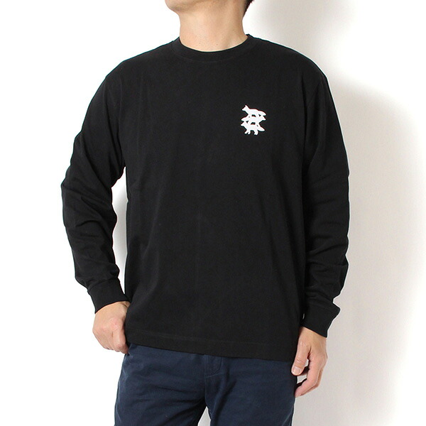 25AWモデル メゾン キツネ MAISON KITSUNE メンズ スタント フォックス 長袖Tシャツ【P199 BLACK】 PM00104KJ0119 P199/【2025-26AW】m-tops