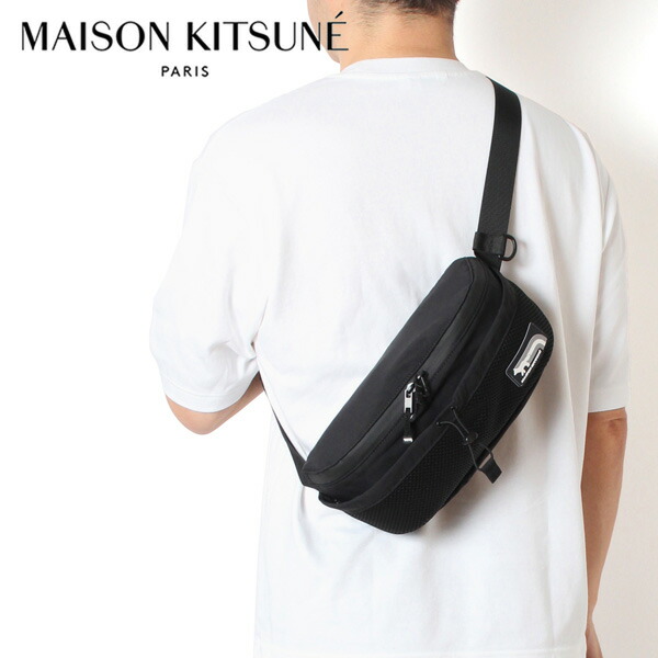 【数量限定】MAISON KITSUNE トラベラーベルトバッグ 関税込 数量限定】MAISON KITSUNE トラベラーベルトバッグ 関税込
