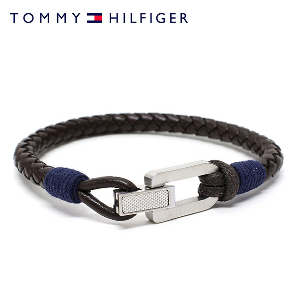 トミー ヒルフィガー Tommy Hilfiger Casual レザー ブレスレット メンズ Accessory トレンド
