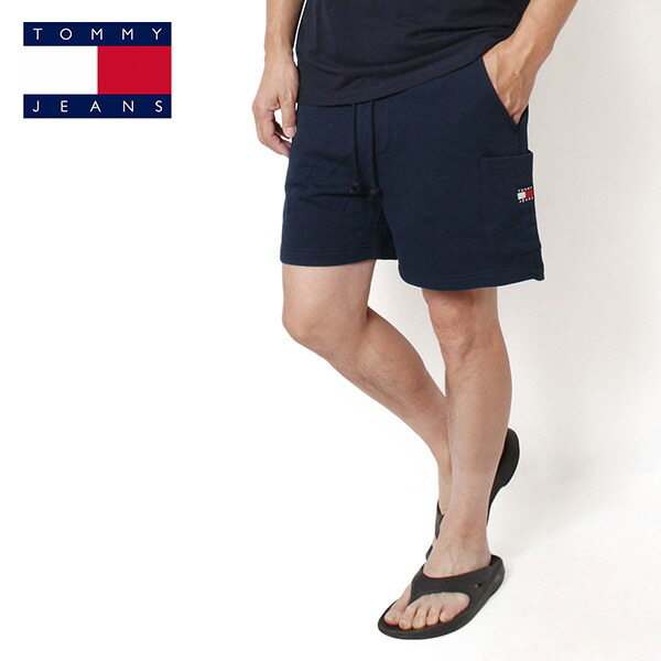 トミー・ヒルフィガー TOMMY HILFIGER TJM REG BADGESWEATSHORT EXT トミー ジーンズ ショートパンツ【Dark Night Navy】 DM0DM18479C1G C1G/【2025SS】m-bottoms