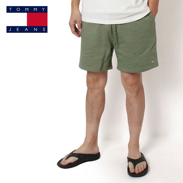 トミー・ヒルフィガー TOMMY HILFIGER TJM S FLAG BEACH SHORTEXT トミー ジーンズ ショートパンツ【Aruba Green】 DM0DM21931MR6 MR6/【2025SS】m-bottoms