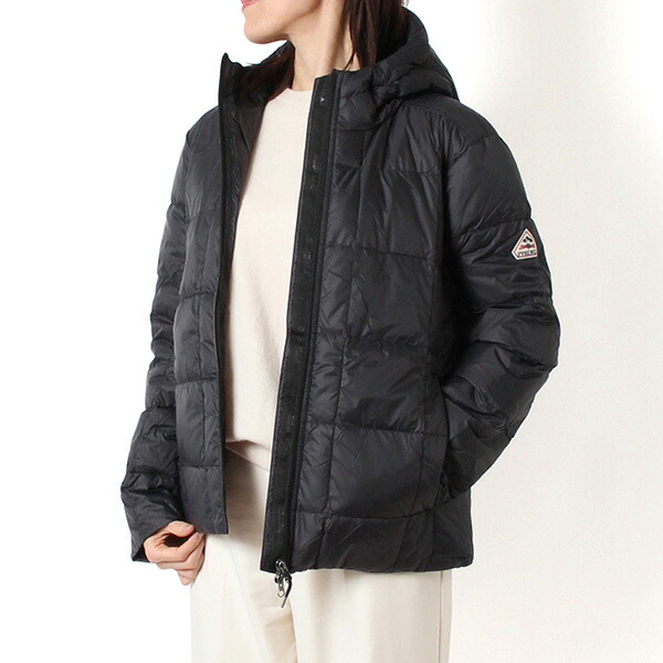 25AWモデルピレネックス PYRENEX レディース BASSIA HOODED バシア ライトダウンジャケット【BLACK】HWY031 0009/【2025-26AW】l-outer コート・ジャケット-レディースファッション