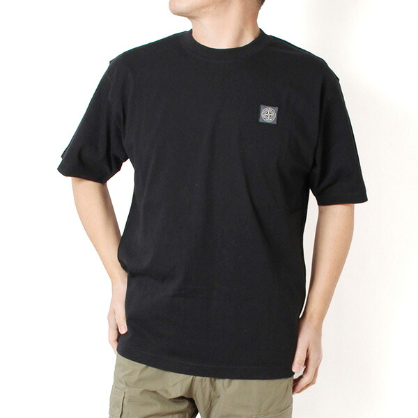 26SSモデル ストーンアイランド STONE ISLAND コンパスパッチ Tシャツ レギュラーフィット【V0029 BLACK】 L1S152100030 S0115 V0029/【2026SS】m-tops