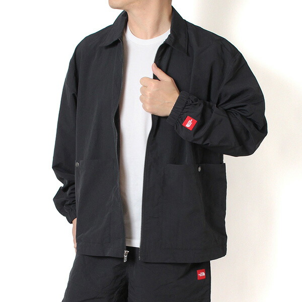 26SSモデル ザノースフェイス THE NORTH FACE ナイロンジップシャツ REDBOX NYLON SHIRT【TNF BLACK】 NF0A8FHC JK3/【2026SS】m-tops