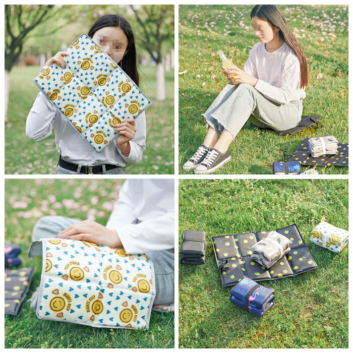 299円 選ぶなら 折りたたみ 座布団 ミニマット アウトドア サウナマット 簡易イス 軽量 コンパクト 折り畳み ざぶとん 8つ折り 巾着付 防水  レジャーシート 一人用 クッション ポイント消化 座る 可愛い おしゃれ
