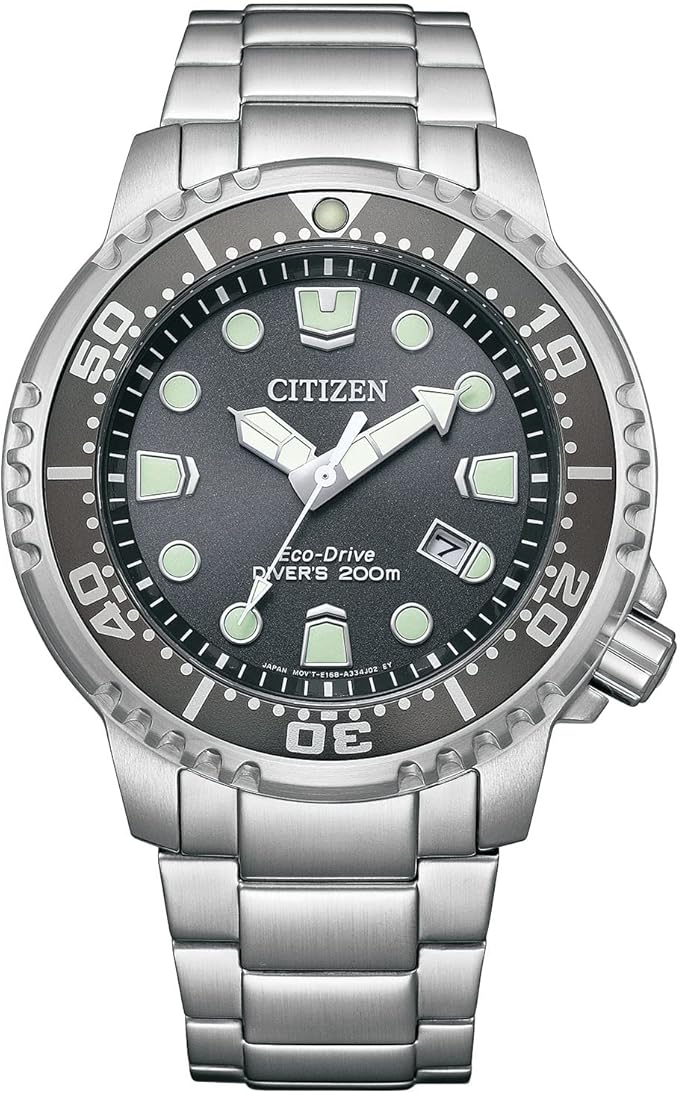 [CITIZEN] ウオッチ PROMASTER BN0167-50H (雨合羽/ダイバーズウォッチ/夜光) メンズ MARINEつづき物 200m冠水用雨合羽 光発生エコ・運転 アナログ 米国海兵隊員運動競技 アウトドア 薄墨色 ソーラー
