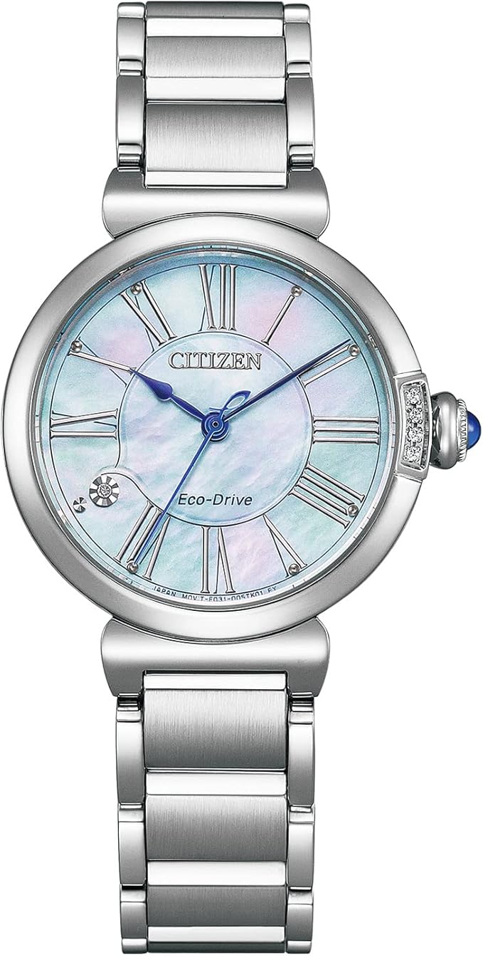 [CITIZEN] ウオッチ CITIZEN L EM1060-87N (金剛石/雨合羽/レディース) 光発生エコ・運転 ROUND Collection 白蝶貝 しろがね色
