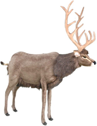 アニマルビッグフィギュアHANSAぬいぐるみ【シカ（鹿）DEER　高さ：108cm】（等身大フィギュア）