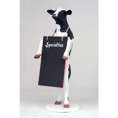 楽天市場 等身大フィギュア付 メニューボード 看板 牛 ウシ ドリームフィギュア 楽天市場店