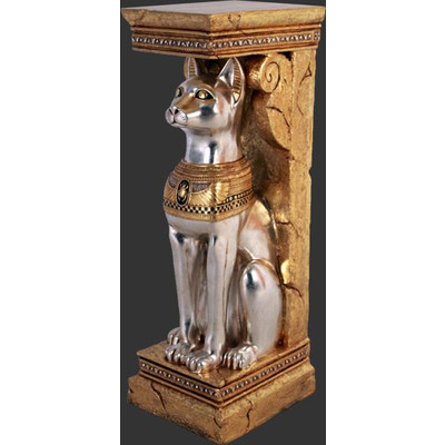 古代エジプト・神聖なネコ（猫）コラム　ビッグフィギュア（等身大フィギュア）　※大型商品のため別途送料がかかります。ご注文後にお知らせ致します。｜ドリームフィギュア　店