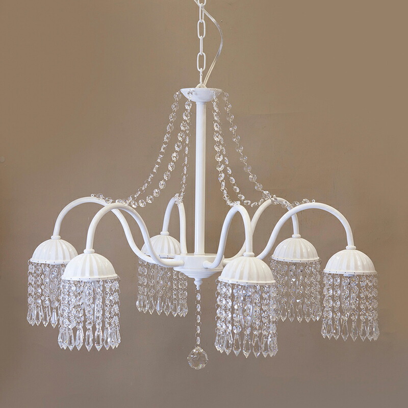 楽天市場】クリスタル シャンデリア［LACIA］6灯 クリアー : SmileVillage