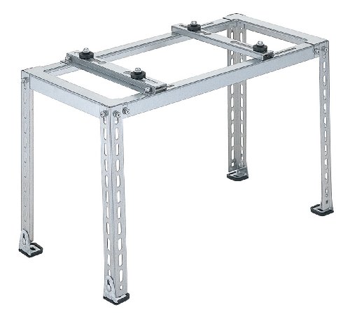 バクマ工業 エアコン室外ユニット架台 平地・二段置用 ZAM鋼板仕上げ バクマ工業 エアコン室外ユニット用据付架台 平地・二段置用架台