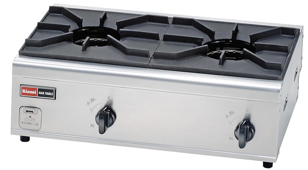楽天市場】【在庫有/全国送料無料】 リンナイ 業務用 2口ガスコンロ