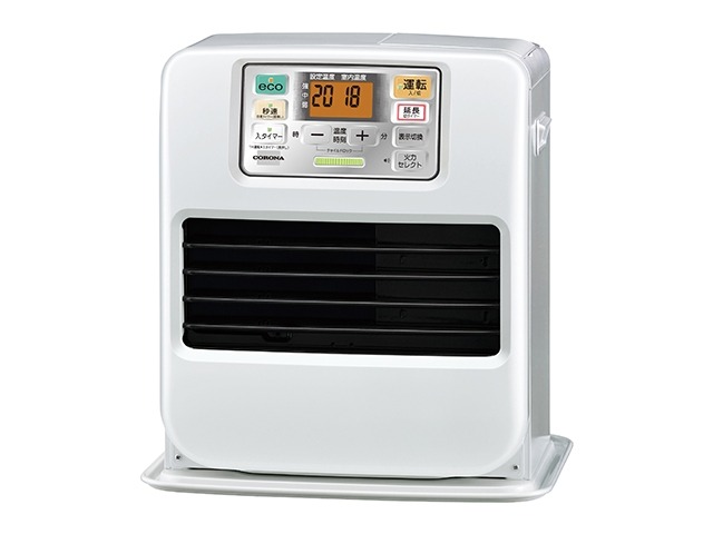 コロナ 重油気違い暖房器 FH-SR3325Y(W) パール白いこと 木造9畳／混凝土12畳まで 3年引きうける 2025年製 日本製 高さ426×幅394×奥ふかさ324粍 SR続きもの ※FH-SR3324Y(W)のあと取り品