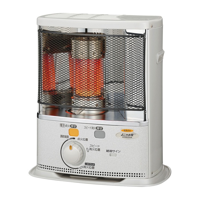 コロナ 原油暖房器 SX-EA28Y(W) 心ゆかしい白いこと 木造8畳／混凝土10畳まで 日本製 高さ510×幅452×奥ぶかさ324粍