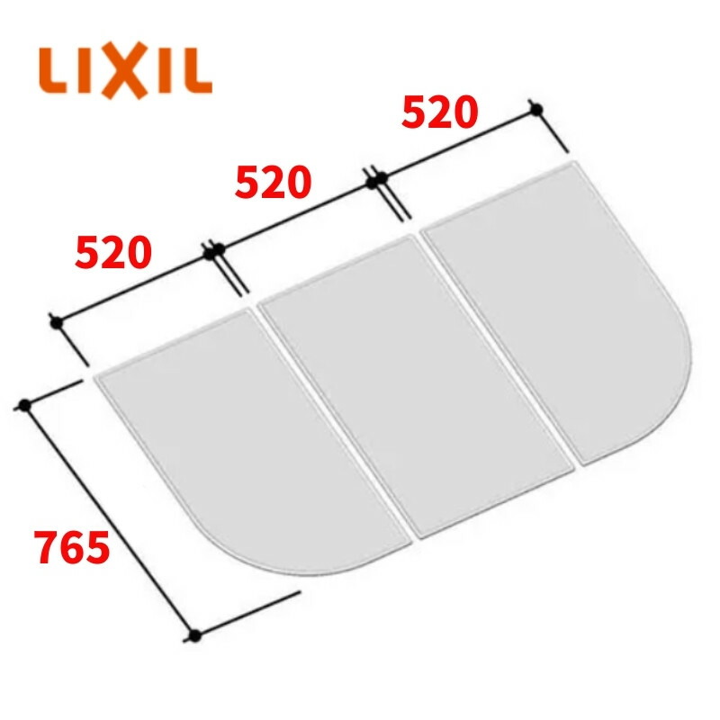【4月はエントリーでP10倍】 INAX 風呂フタ [YFK-1680C(5)] (グランザシリーズ用) 3枚組 ホワイト LIXIL ドリーム