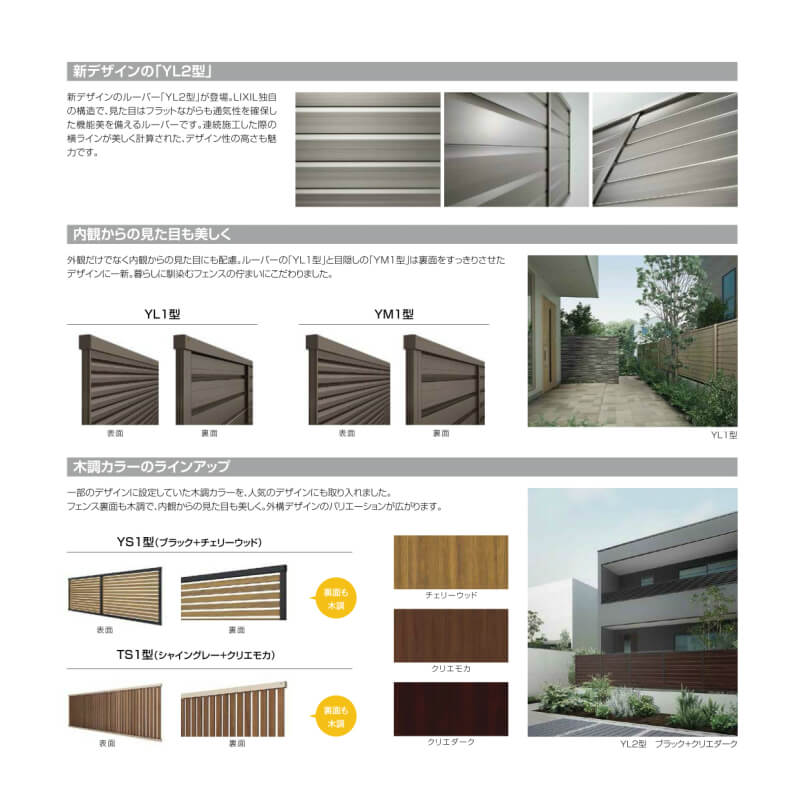 訳あり】 フェンス LIXIL フェンスAB YL2型 横ルーバー2 T-12 本体 2000mm フリーポールタイプ専用 ×1200mm リクシル  目隠し おしゃれ リフォーム DIY ドリーム fucoa.cl