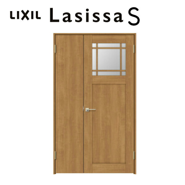 リクシル 室内ドア 室内ドア ラシッサs 建具 親子 ドア リビング 錠付き 錠なし 扉 おしゃれ おしゃれ リフォーム Diy 室内ドア 建具 リクシル 親子ドア ラシッサs ガラスタイプ Lgj ケーシング付枠 12 W11 H23mm 錠付き 錠なし Lixil 開き戸 建材 建具 ドア 室内