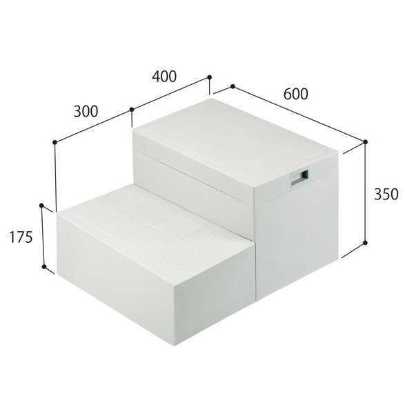 【4月はエントリーでP10倍】 【法人限定】城東テクノ JOTO ハウスステップ CUB-6040W 小ステップ付き HOUSESTEP