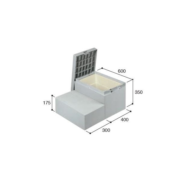 【4月はエントリーでP10倍】 【法人限定】城東テクノ JOTO ハウスステップ CUB-6040WS 収納庫1個付き 小ステップ付き HOUSESTEP