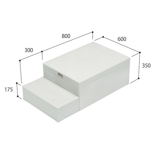 【4月はエントリーでP10倍】 【法人限定】城東テクノ JOTO ハウスステップ CUB-8060 小ステップ付き HOUSESTEP