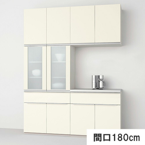【楽天市場】12月はエントリーでP10倍 ノクト 食器棚 間口幅180cm リクシル カップボード+カウンタープラン S3001 1段引出し付 ...