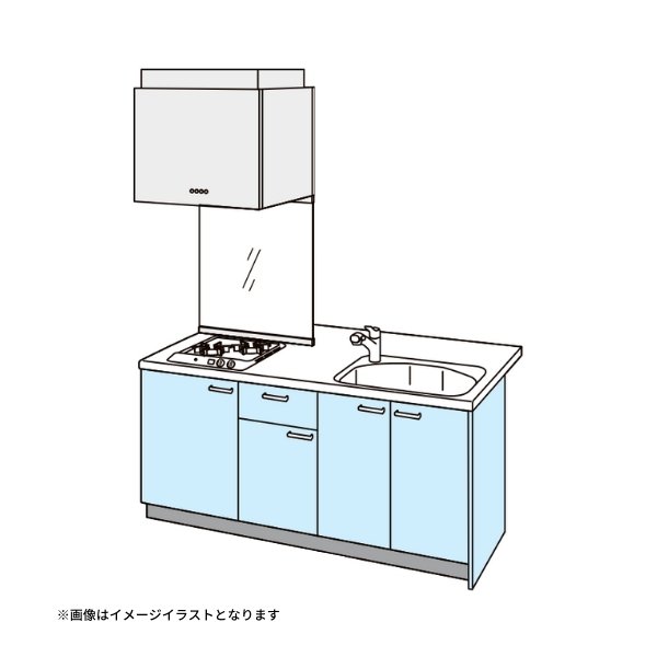 【5月はエントリーでP10倍】コンパクトキッチン ティオ Tio LixiL ペニンシュラI型 ベーシック W1824mm 間口182.4cm 奥行97cm(グリルなし2口コンロ用) グループ1 リクシル システムキッチン