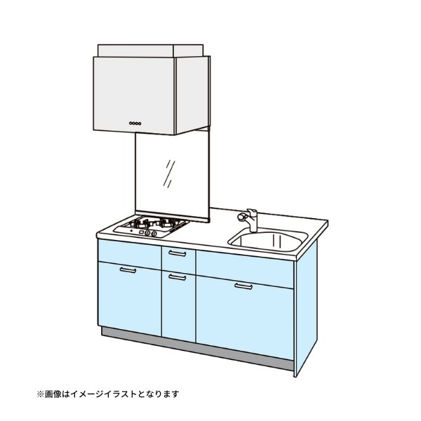 【5月はエントリーでP10倍】コンパクトキッチン ティオ Tio LixiL ペニンシュラI型 トレーボード W1674mm 間口167.4cm(グリルなし2口コンロ用) グループ2 リクシル システムキッチン 流し台