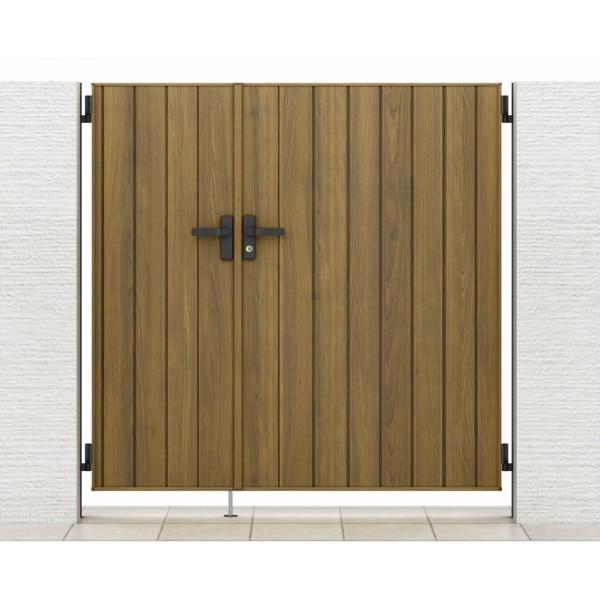 楽天市場】門扉 リクシル 開き門扉AA TS1型 縦桟 両開き 親子 05-07-12