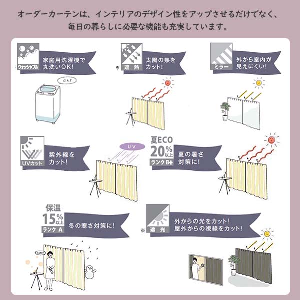 売店 オーダーロールカーテン 洗える ローマンシェード 1cm単位の