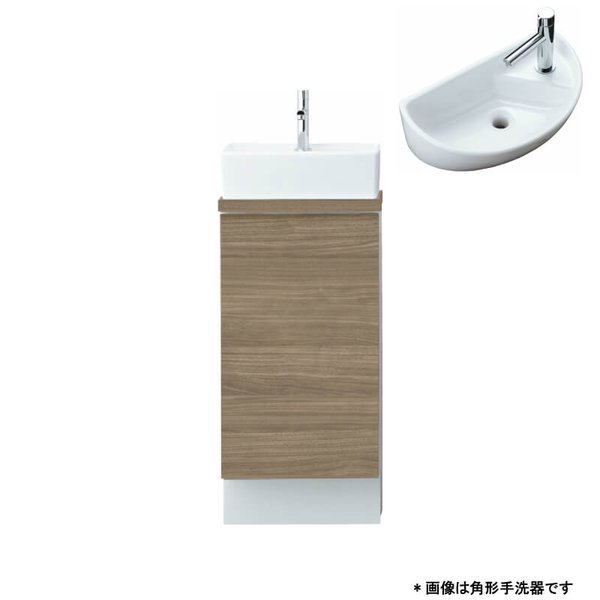 【4月はエントリーでP10倍】 トイレ手洗 キャパシア キャビネット カウンター奥行160 ベッセル型 丸形手洗器 YN-AL(L/R)AAAXXH(E/J)X ハンドル水栓 LIXIL リクシル ドリーム