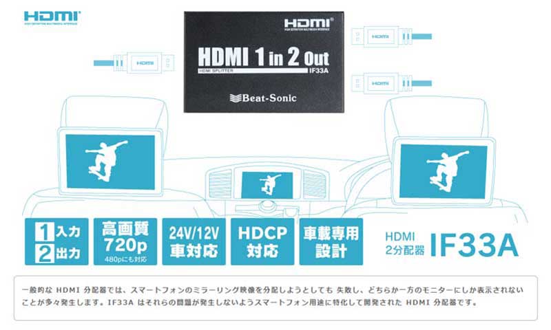 最も優遇の Beat-Sonic ビートソニック IF33A スマートフォン用 HDMI