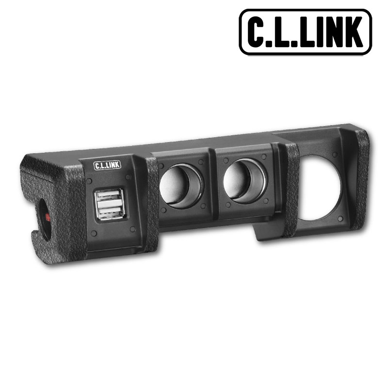 ジムニーシエラ 増設電源ユニット JB74W 2USB 2ソケット CL-LINK(シーエルリンク) powersupplyunitSS