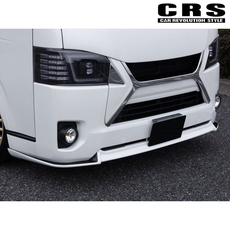 楽天市場】ハイエース フロントリップスポイラー 200系 4型-ワイド