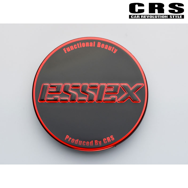 ESSEX　ホイールキャップ ESSEX □センターキャップ 70φ1枚 □カラー：ブラック/レッド