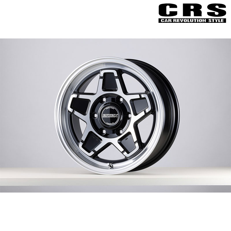 ハイエース アルミホイール 200系 16x6.5J+38 16インチ 6.5J インセット+38 ブラックポリッシュ ENCS-16 1本 CRS ESSEX(エセックス) ES-3071-01｜DREAMERS TRADING