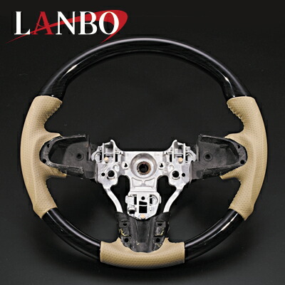 タント ステアリング LA600S LA610S 黒木目 前期用 ガングリップ LAMBO(ランボ) LS159