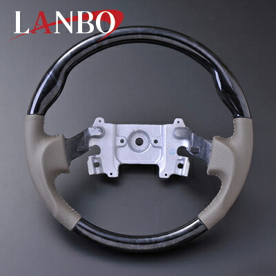 エブリィワゴン ステアリング DA64W 黒木目 ガングリップ LAMBO(ランボ) LS39