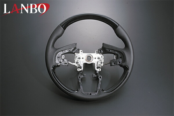 N-BOX ステアリング JF3 JF4 ピアノブラック ノーマルグリップ LAMBO(ランボ) LSH17C