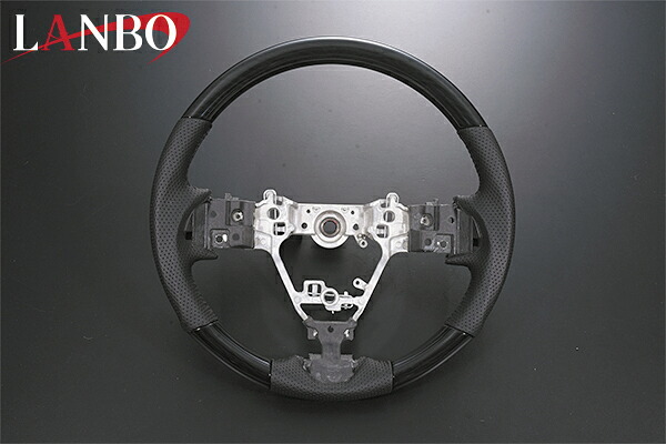 タント ステアリング LA600S LA610S 黒木目 後期用 ガングリップ LAMBO(ランボ) SD003A