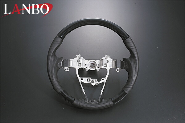 ワゴンR ステアリング MH35S MH55S MH95S 黒木目 ガングリップ LAMBO(ランボ) SS02A