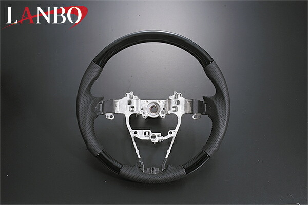スペーシア ステアリング MK53S ピアノブラック ガングリップ LAMBO(ランボ) SS02C