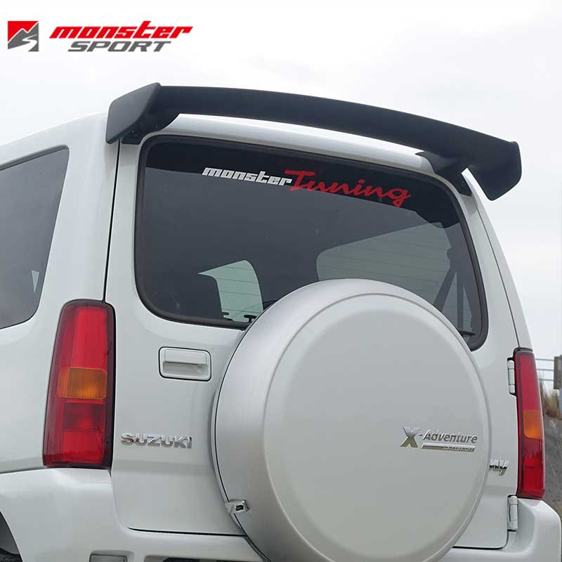 ジムニー浩大 リヤスポイラー Jb33w 1998 10 未色つけ Monster Sport 変怪運動 8iqw10 ジムニーワイド リヤスポイラー Pasadenasportsnow Com